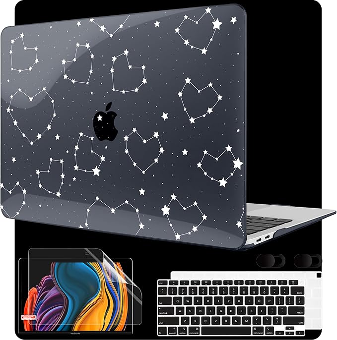 MEEgoodo for MacBook Air 13 inch Case 2021 2020 2019 2018 Released A2337 M1 by MEEgoodo