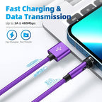 540° Rotation Magnetic Charging Cable 3 in 1 Magnetic Phone Charger 3A Fast - Image 3