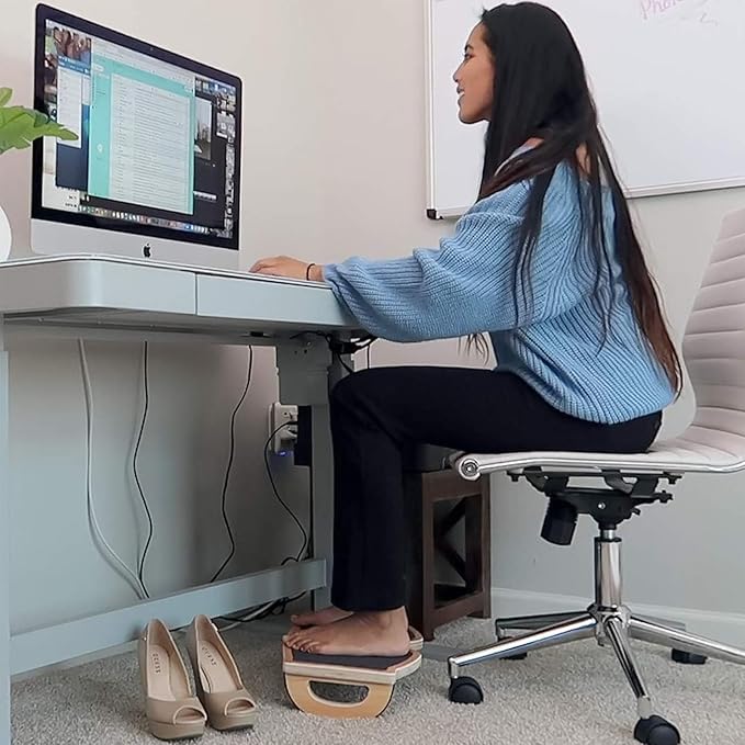 StrongTek Ergonomic Wood Foot Rest - Image 6