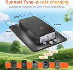 Solar Panel for Trail Camera, 6W Solar Kit Build-in 5000mAh Rechargeable Battery - Image 7