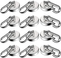 LOVIMAG Strong Magnetic Hooks, 70LBS Heavy Duty Magnet Hooks Strong Neodymium by LOVIMAG