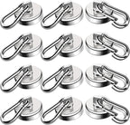 LOVIMAG Strong Magnetic Hooks, 70LBS Heavy Duty Magnet Hooks Strong Neodymium by LOVIMAG