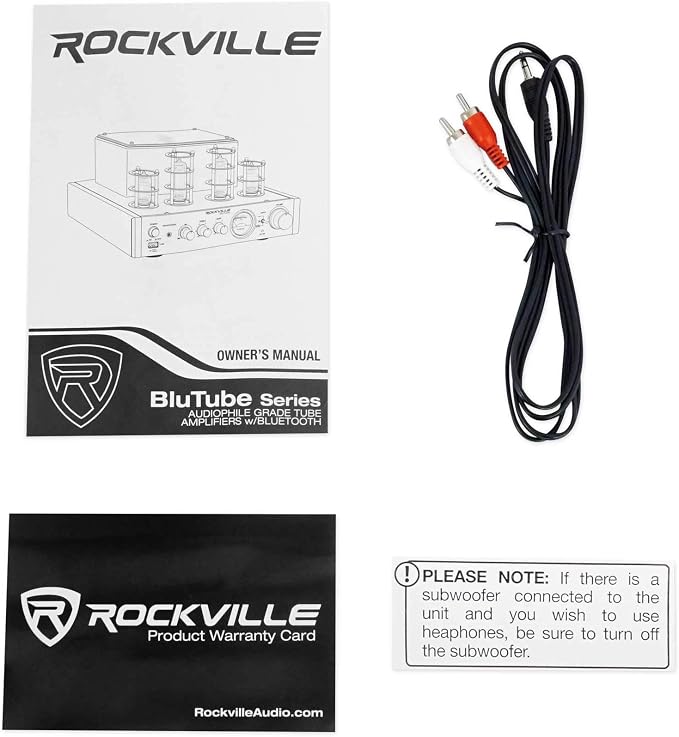 Rockville BluTube WD 70W Tube Amplifier/Home Stereo Receiver, - Image 7