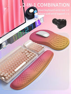 Hokafenle 2in1 Combination, Wave Keyboard Wrist Rest and Ergonomic Curvature - Image 5