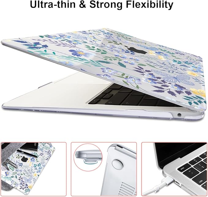 Compatible with 2021 2020 MacBook Air 13 inch Case M1 A2337 A2179 A1932 2018 - Image 6