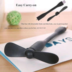 Mini USB Fan, Portable Pocket Fan USB-A Powered Little Cooler, Quiet Operation - Image 6
