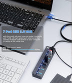 Eanetf USB 3.0 Hub, 7-Port - Image 4