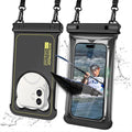 2 Pack Waterproof Phone Pouch, IP68 Waterproof Phone Cases Floating Up to 8.5" by XFEXFE
