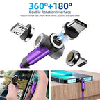 540° Rotation Magnetic Charging Cable 3 in 1 Magnetic Phone Charger 3A Fast - Image 2