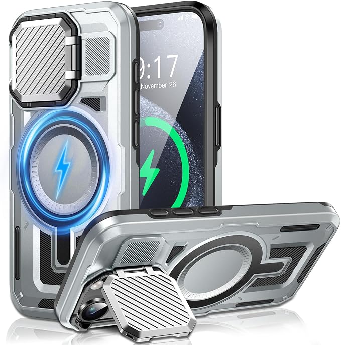 Camera Stand Case for iPhone 15 Pro Max, 2024 Version Military Grade Protective by Unknown