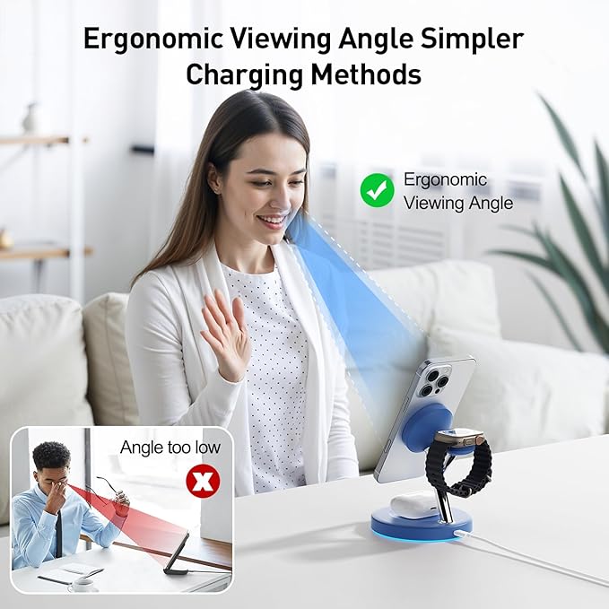 New 3 in 1 Charging Station for Apple Compatible - Image 4
