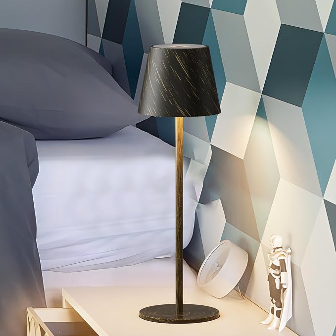 2-Pack Copper Cordless Table Lamp, Rechargeable LED Desk Lamp, 5000mAh Battery - Image 8