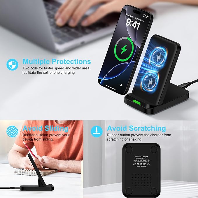 Wireless Charger Stand for Samsung Galaxy S25 Ultra Plus S24 S23 FE S22 S21 - Image 8