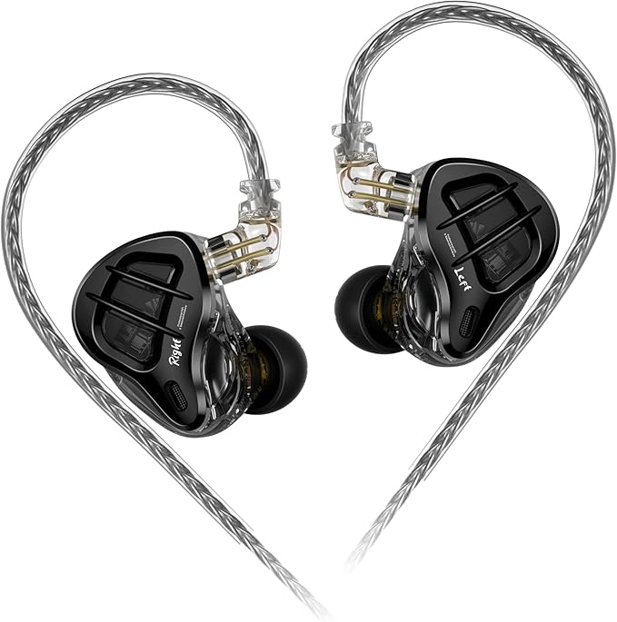 KZ ZAR in-Ear Monitor 7BA+1DD Hybrid 8 Drivers Gaming Earbuds HiFi Bass Noise by KZ