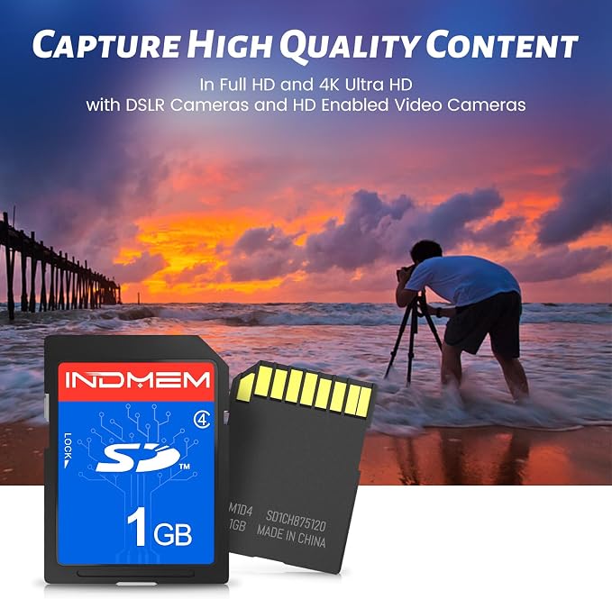 INDMEM SD Card 1GB, 10 Packs Class 4 1GB Flash Memory Card MLC Standard Secure - Image 5