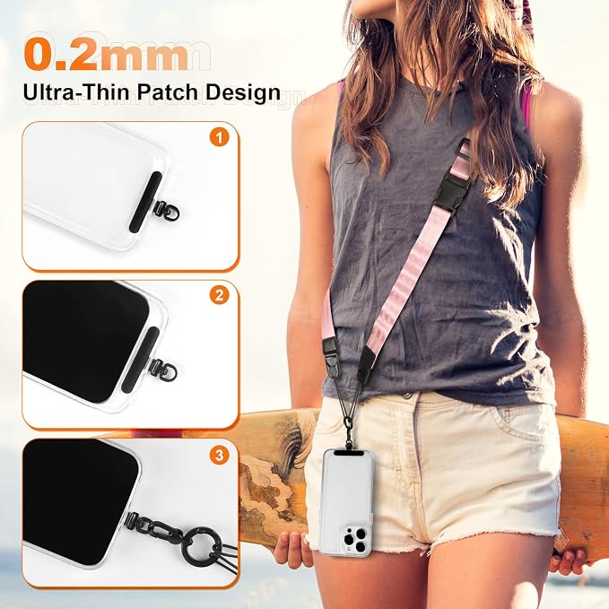 Adjustable Crossbody Phone Lanyard, Universal Phone Wrist Strap and Phone Neck - Image 5
