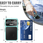 PRUNUS J-555 Pocket Radio AM FM USB-C Charging& Battery Operated, Excellent - Image 3