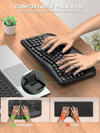 EDJO Ergonomic Wireless Keyboard - Image 5
