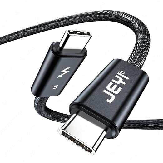 JEYI Thunderbolt 5 Cable 1m/3.3ft 80Gbps, 120Gbps Bandwidth 16K/Dual8K by JEYI
