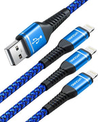 6FT Lightning Cable 3Pack 6 Foot iPhone Charger Cable Nylon Braided USB Fast by UYOUNG