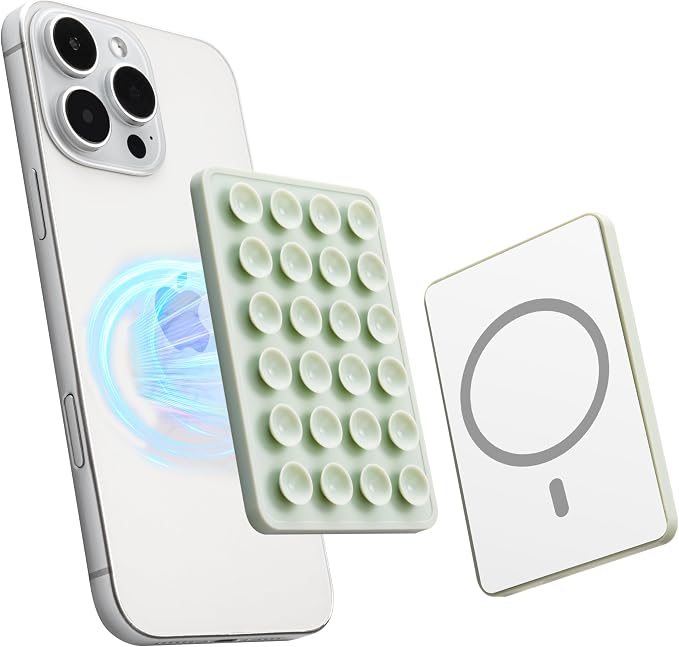 Sucky Upgraded Magnetic Suction Cell Phone Grip by Sucky