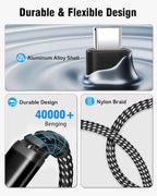 tavalmax USB C Splitter, USB C to 3.5mm Headphone and Charger Adapter, USB - Image 7