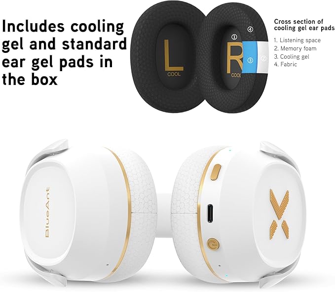BlueAnt Pump X - The Gym Headphones | Sports Headphones | Cushioned & Cooling - Image 4