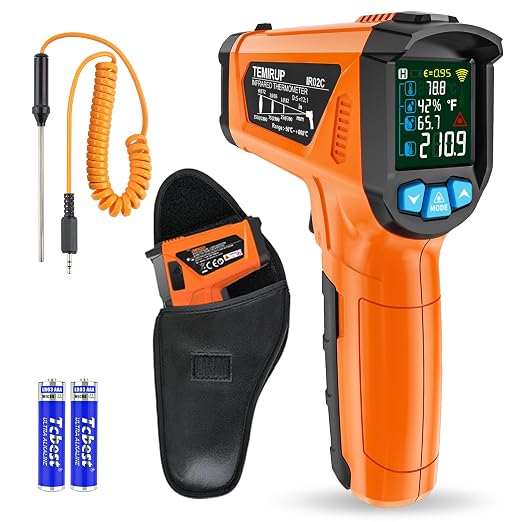 Infrared Thermometer Gun, TEMIRUP Digital Laser Temperature Gun, -58°F to 1472°F by TEMIRUP