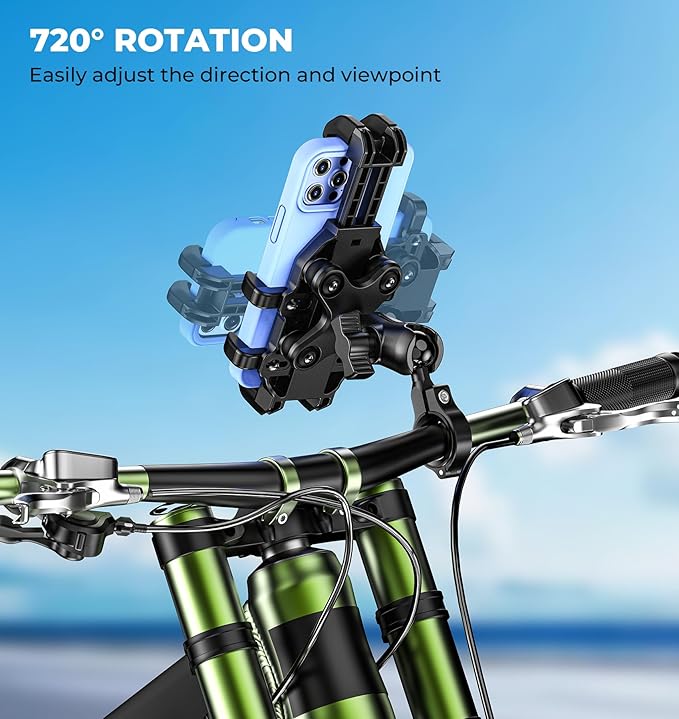 Motorcycle Phone Mount with Vibration Dampener, Anti-Shake Bike Phone Holder - Image 7