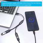 USB Splitter Cable 1FT, USB Type C Male to Dual USB A Female Y Splitter Adapter - Image 5