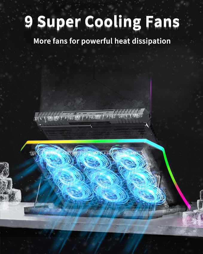 KeiBn Upgraded Gaming Laptop Cooler Pad - Image 2