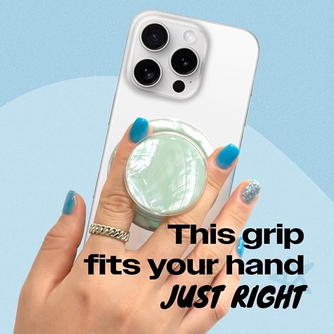OnTheGrip Cute Natural Seashell Design Round Shape Collapsible Mobile Phone - Image 2