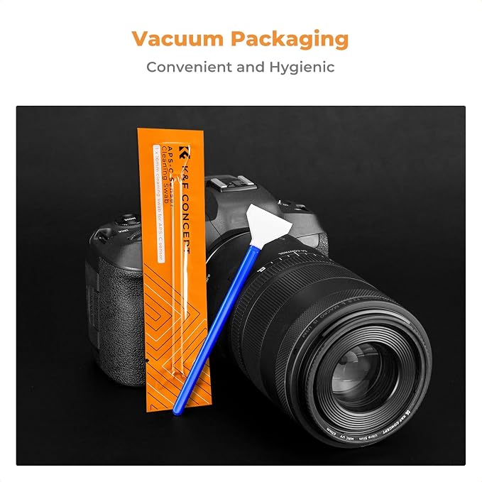 K&F Concept 20 Pack APS-C Frame Sensors Cleaning Swabs, DSLR SLR Digital Camera - Image 6