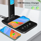 Desk Lamp with Wireless Charger，USB Charging Port, Dimmable Office Desk Light - Image 4