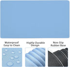Large Keyboard Mouse Pad Set, Extended Mouse Pad+Keyboard Wrist Rest Support - Image 3