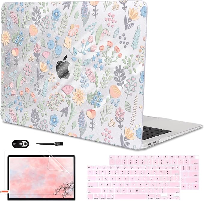 for MacBook Air 13 inch Case 2021 2020 2019 2018 Model M1 A2337 A2179 A1932 by LCMOCICO