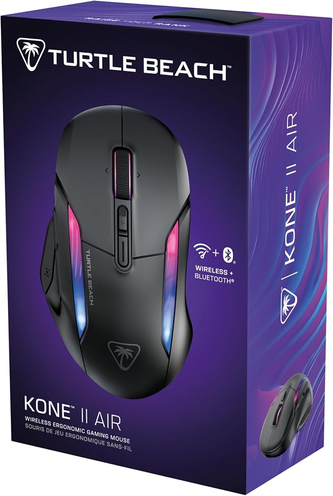 Turtle Beach Kone II Air – Wireless Ergonomic RGB Gaming Mouse, 350-Hr Battery - Image 13