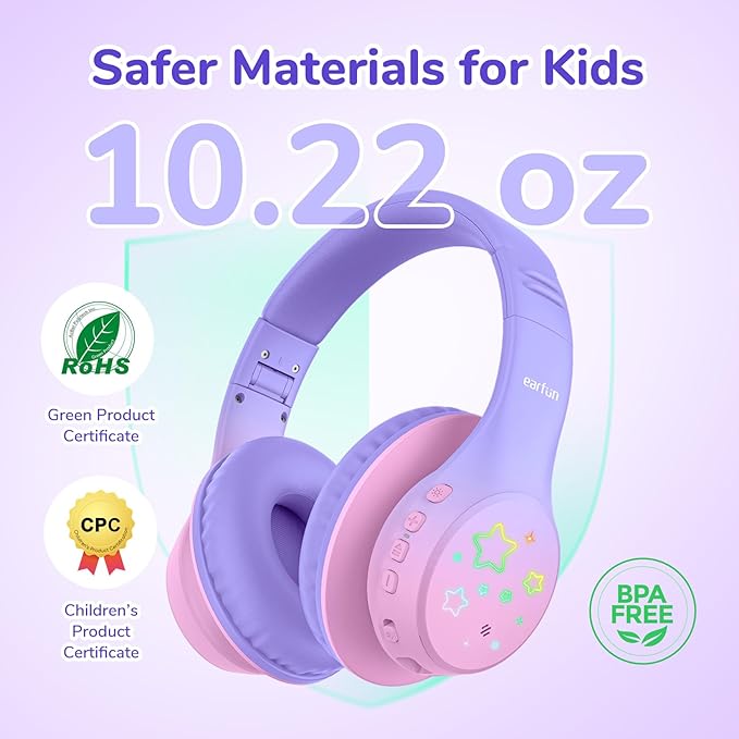 EarFun K4 Kids Bluetooth Headphones, Wireless Headphones - Image 7