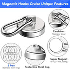 LOVIMAG Magnetic Hooks Heavy Duty, 110LBS Strong Magnetic Hooks Neodymium - Image 4