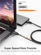 CableCreation USB C to USB A Cable 1FT 2Pack, USB-C to USB 3.1 USB 3.2 Gen2 - Image 2