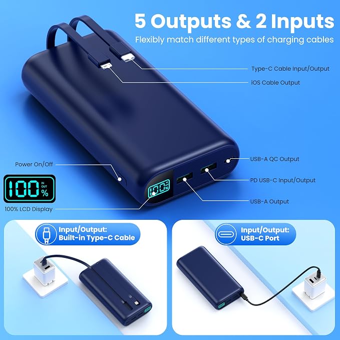 Portable Charger 40, 800mAh Power Bank - Image 5