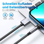 540° Rotation Magnetic Charging Cable, 3 in 1 Magnetic Phone Charger 3A Fast - Image 3