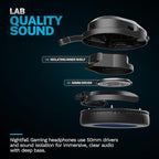 JLab Nightfall Wireless Gaming Headset, All-Night Comfort, 50mm Drivers and - Image 4