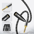 Kumiho XLR Male to 1/4 Inch 6.35mm TRS Stereo Cable Hi-Fi Balanced Bi-Shielded - Image 4