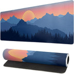 Japanese Mountain Landscape Gaming Mouse Pad Extended Large Mousepad by Siski