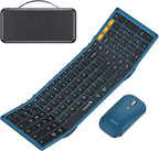 ProtoArc Foldable Keyboard and Mouse, XKM01 True Full-Size Folding Wireless by ProtoArc