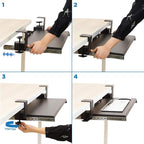 Mount-It! Clamp Keyboard Tray - Image 7