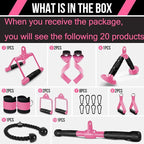 Cable Machine Attachment Set LAT Pulldown Attachments Weight Machine Accessories - Image 2