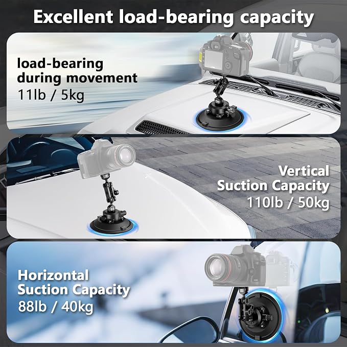 6" Camera Suction Cup Mount - Image 3