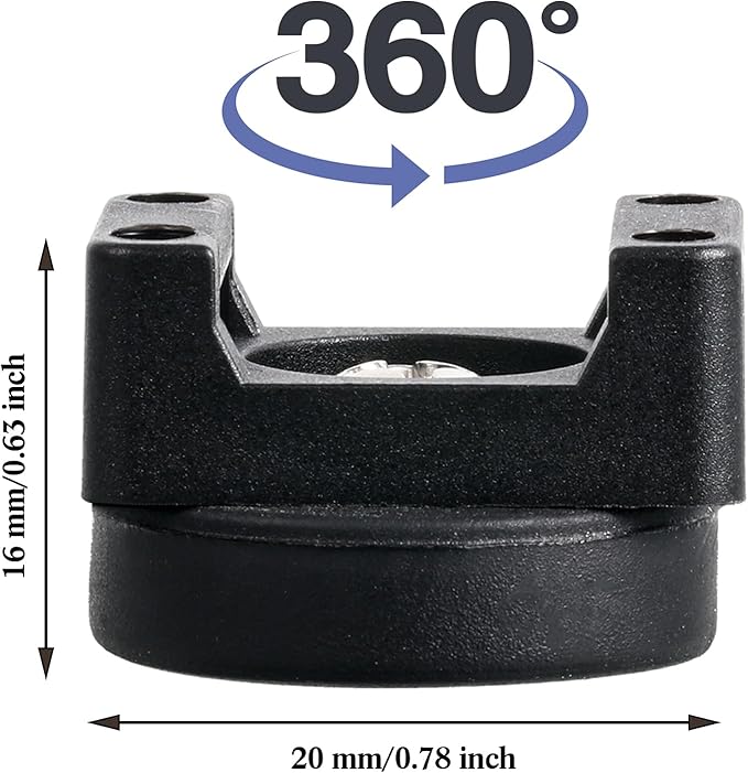 Yookeer 60 Pcs Magnetic Zip Tie Mount Base Black Magnetic Cable Clips Wire - Image 2